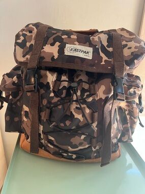A.P.C. Eastpak Collab Men’s Brown and Black Camo Backpack